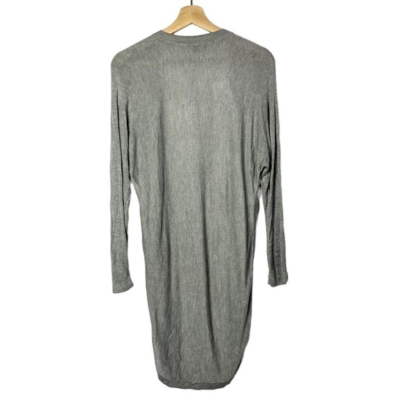 Premise Light Gray Mid Length Lightweight Duster Cardigan Sweater S - Picture 2 of 4